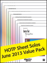 Alfred's Sheet Solos Value Pack 2013 piano sheet music cover